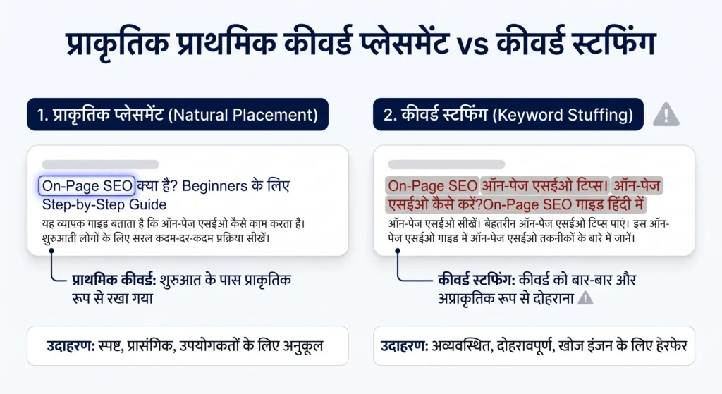 Title Tag mein Primary Keyword kaha Use kare