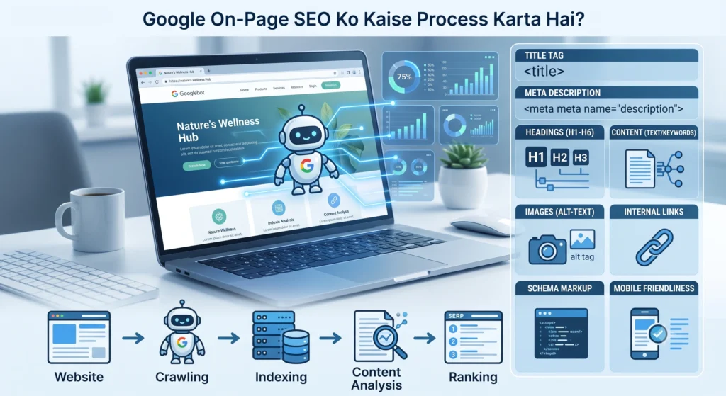 Google On-Page SEO Ko Kaise Process Karta Hai