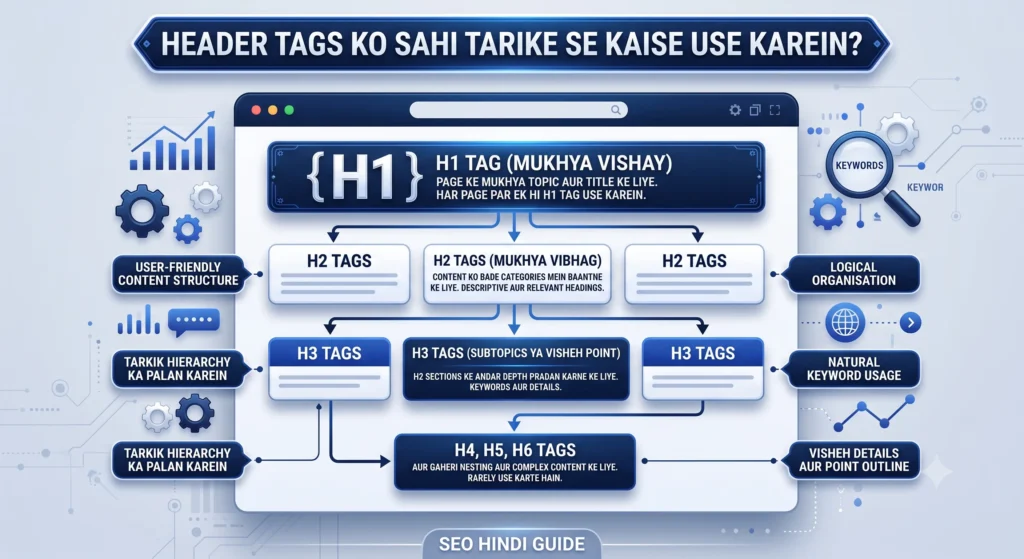 Header Tags Ko Sahi Tarike Se Kaise Use Karein