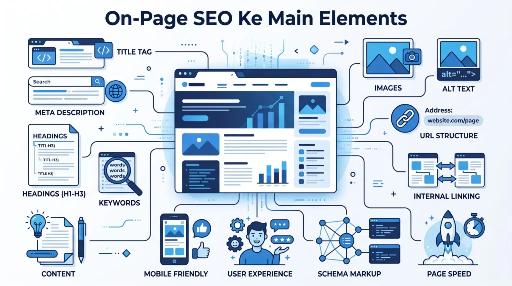 On-Page SEO Ke Main Elements
