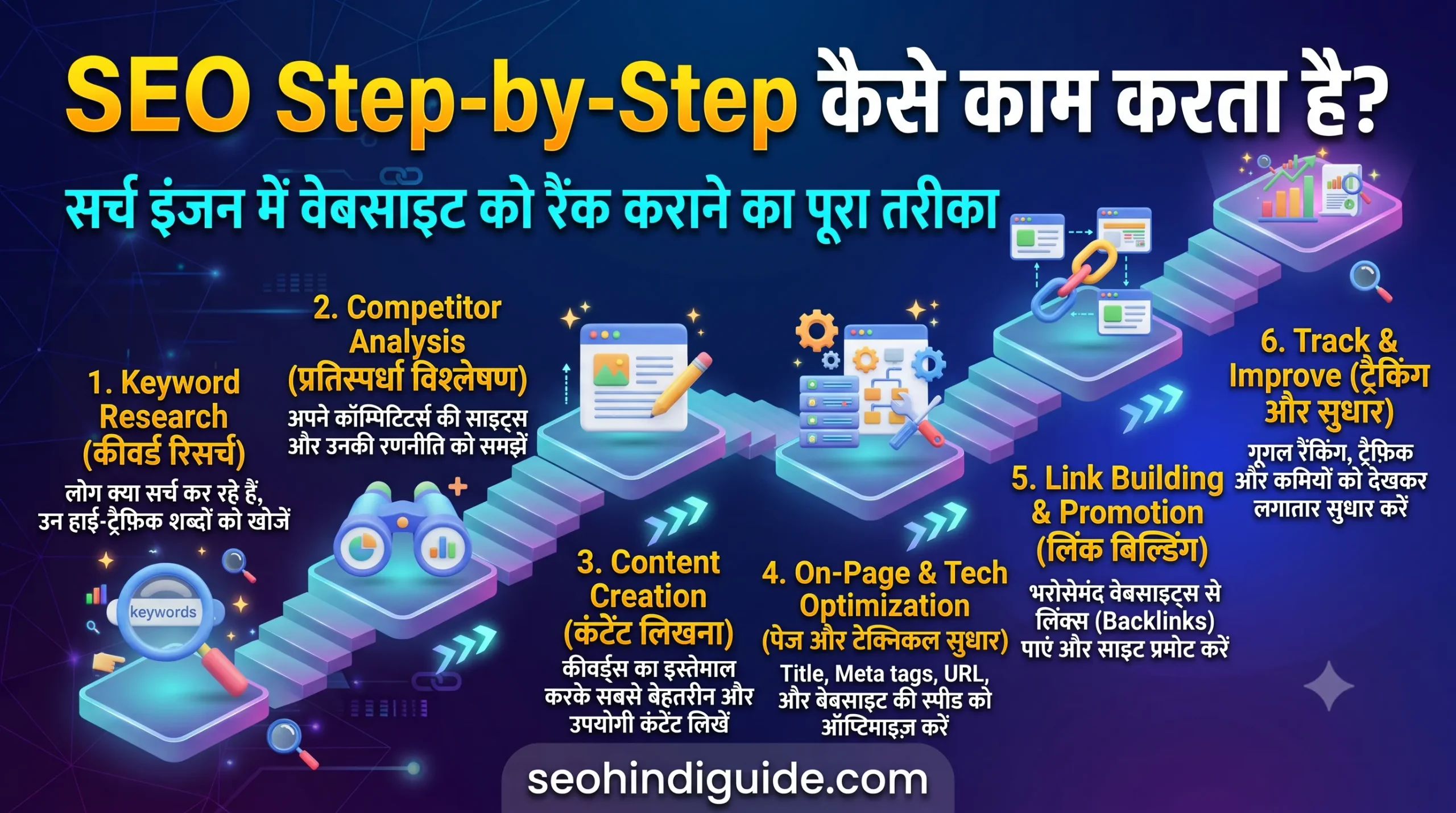 SEO step by step कैसे काम करता है